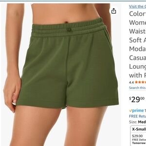 Colorfulkoala Women's High Waisted Ultra Soft Athletic Modal Shorts  Size Medium